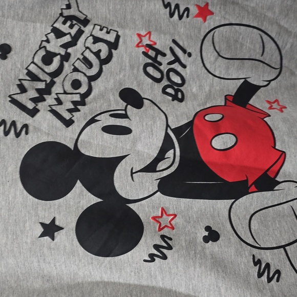 Disney Mickey Mouse Sweatshirt Gray Medium NWOT - Picture 6 of 9